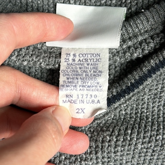 Vintage Xhilairation Grey Sweater Vest Plus Size 2X 90s Y2K - Picture 8 of 8